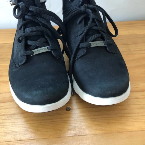 TIMBERLAND | Women's Size 8 Black Suede Leather Lace Up High Top Sneaker Boots - Picture 3 of 9